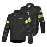 BELA CROSSROAD EXTREME WP HOMBRE MOTO CHAQUETA NEGRO ANTRACITA ROJO