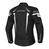 GIACCA MOTO DA DONNA BELA HIGHLAND IN TESSUTO NERO GRIGIO GHIACCIO