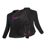 GIACCA MOTO IN TESSUTO ESTIVA DA DONNA SHUA GRAVITY MESH NERA FUCSIA