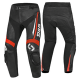 SHUA INFINITY PANTALON DE MOTO NEGRO ROJO