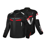 VESTE DE MOTO ENFANT BELA SPRINTER EN TEXTILE NOIR ROUGE