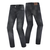 BELA ROCKER PANTALON DE HOMBRE DENIM JEANS 34L NEGRO SPRAY