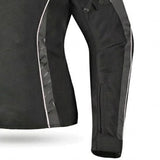 R-TECH KNIGHT RIDER DAMEN 3-IN-1-MOTORRADJACKE AUS TEXTIL (SHORTS) SCHWARZ ANTHRAZIT WEISS