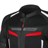 VESTE DE MOTO ENFANT BELA SPRINTER EN TEXTILE NOIR ROUGE