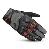 BELA - Guantes Textil Daring Man Rojo/Gris/Negro