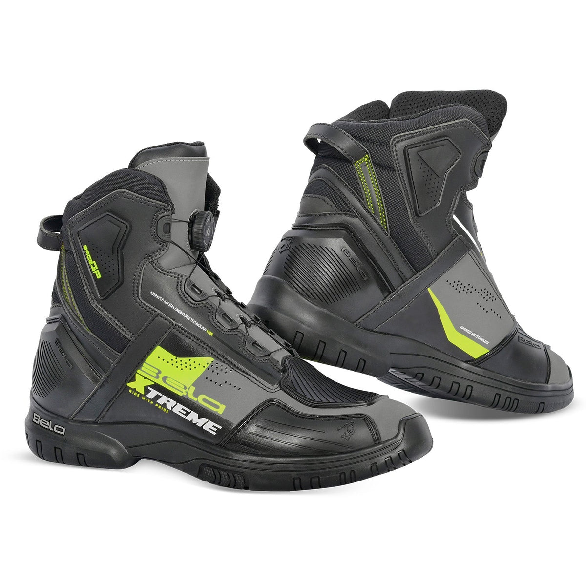 BELA EXTREME FORCE URBAN BOTAS NEGRO GRIS AMARILLO