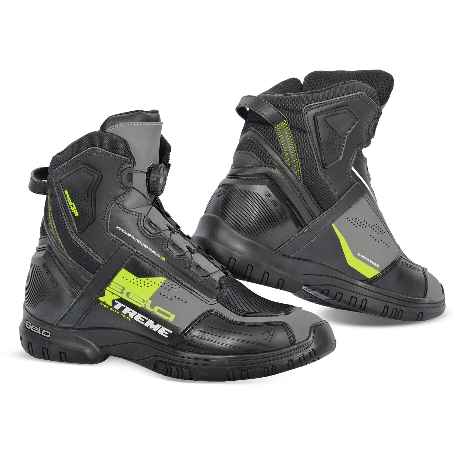 BELA EXTREME FORCE URBAN BOTAS NEGRO GRIS AMARILLO