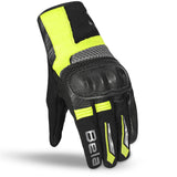 BELA - Hero Air Herren-Textilhandschuh Schwarz/Grau/Fluoreszierendes Gelb