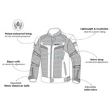 BELA SPRINTER CHAQUETA TEXTIL HOMBRE NEGRO BLANCO GRIS