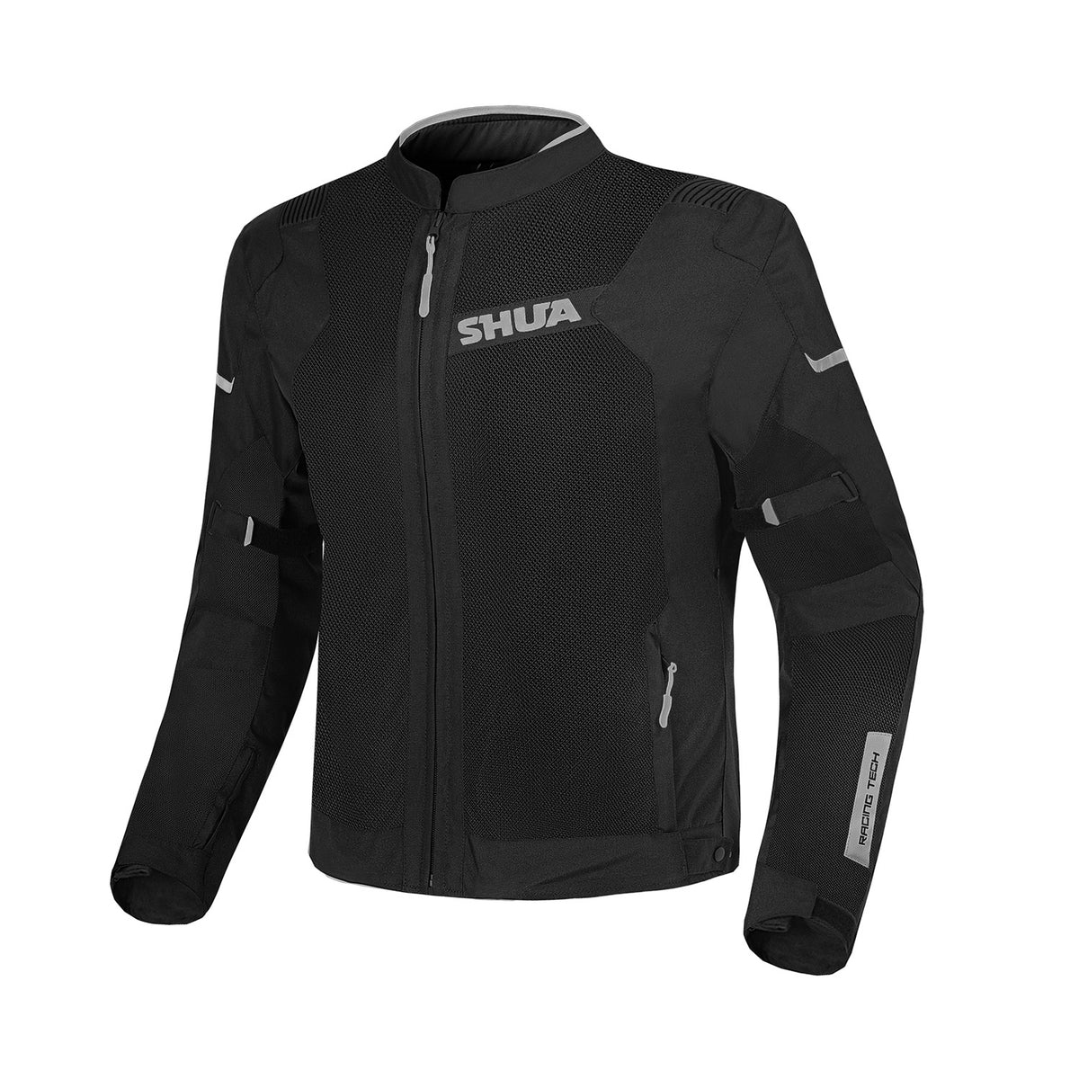 SHUA GRAVITY LITE MEN'S SUMMER MOTORCYCLE JACKET BLACK GREY