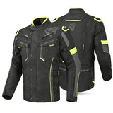 Jaqueta têxtil R-TECH Knight Rider (longa) preta/antracite/amarela