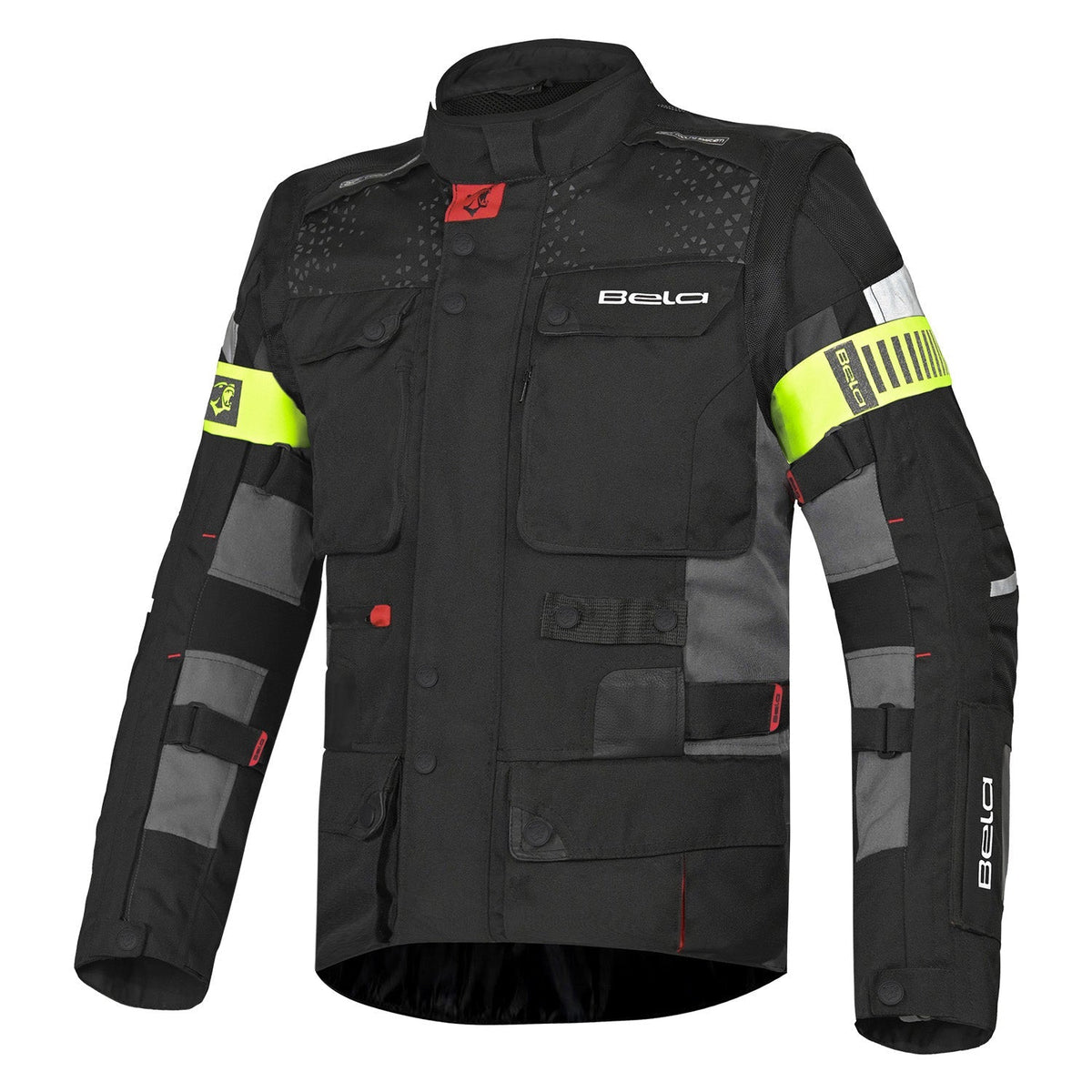 BELA CROSSROAD EXTREME WP Herren-Motorradjacke Schwarz Anthrazit
