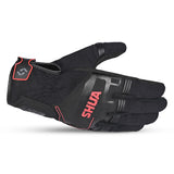 SHUA SEA BREEZE GUANTES DE HOMBRE NEGRO ROJO