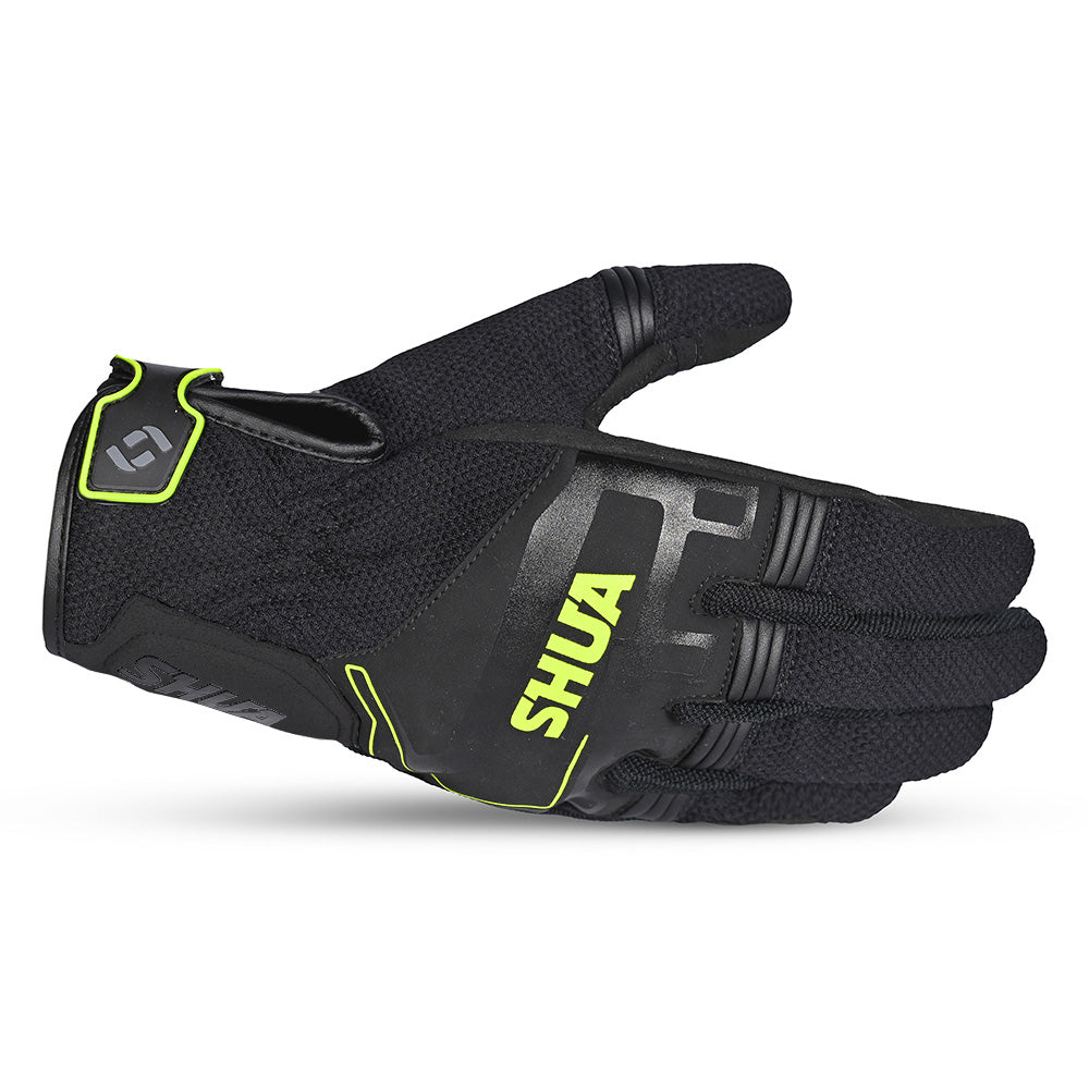 SHUA SEA BREEZE GUANTES DE HOMBRE NEGRO F.AMARILLO