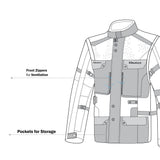 BELA - Giacca in tessuto Crossroad Extreme WP Ghiaccio/Grigio/Rosso