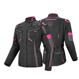 R-TECH - KNIGHT RIDER 3IN1 LADY (Long) Negro/Fuschia - CHAQUETA