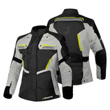BELA HURRICANE 3 IN 1 MUJER MOTO CHAQUETA NEGRO GRIS AMARILLO