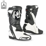 BELA RACE PRO (R-6) BOTAS DE MOTO PIEL NEGRO BLANCO