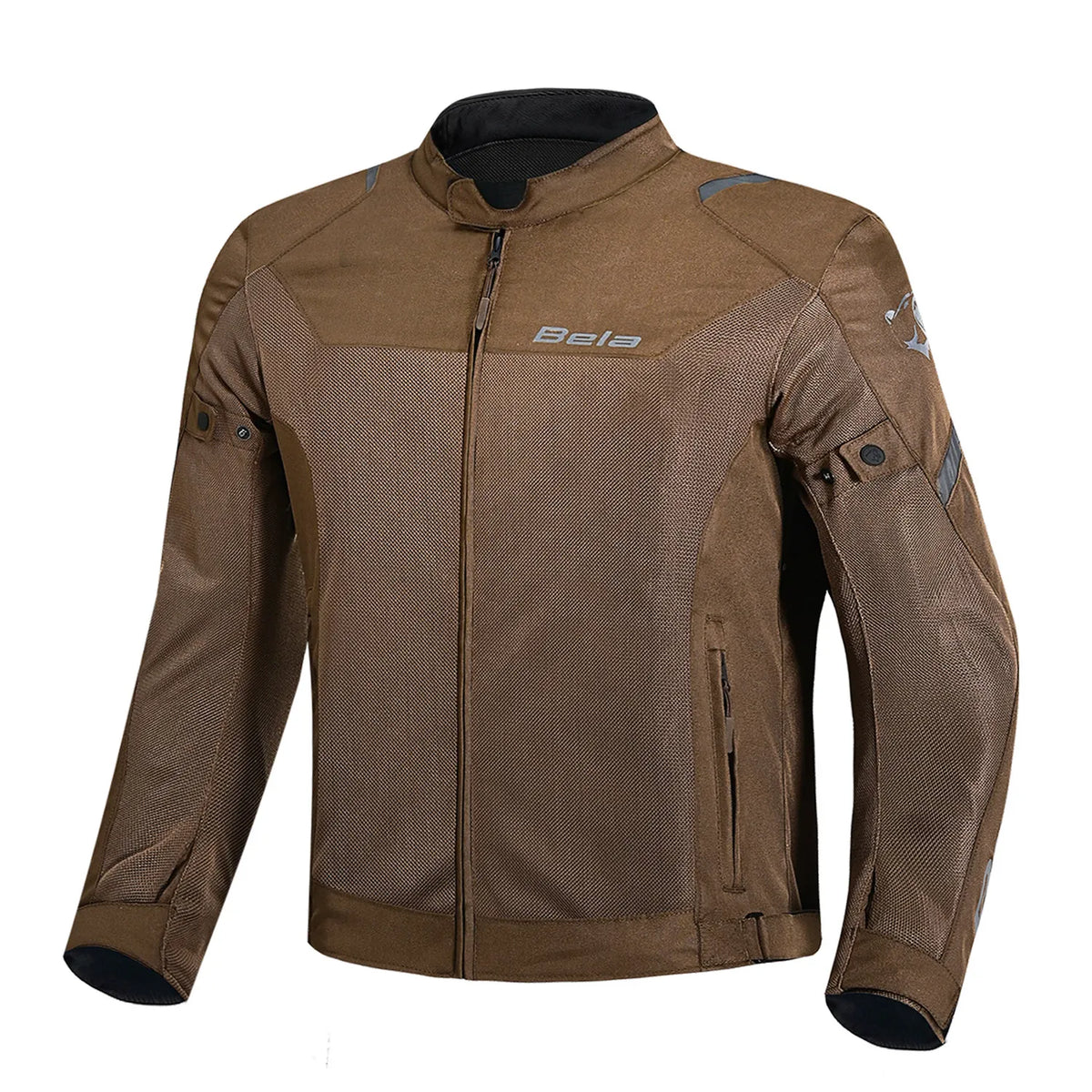 VESTE DE MOTO D'ÉTÉ EN TEXTILE POUR HOMME BELA MESH PRO, MARRON