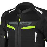 BELA SPRINTER MEN'S TEXTILE JACKET BLACK FLUORESCENT YELLOW