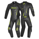 SHUA-Infinity Man 1-Piece Suit, Black/Fluorescent Yellow