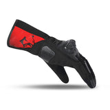 BELA - Guante Textil Twix Lady Negro/Rojo