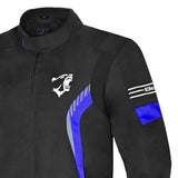 BELA BRADLEY HOMBRE MOTO CHAQUETA NEGRO AZUL