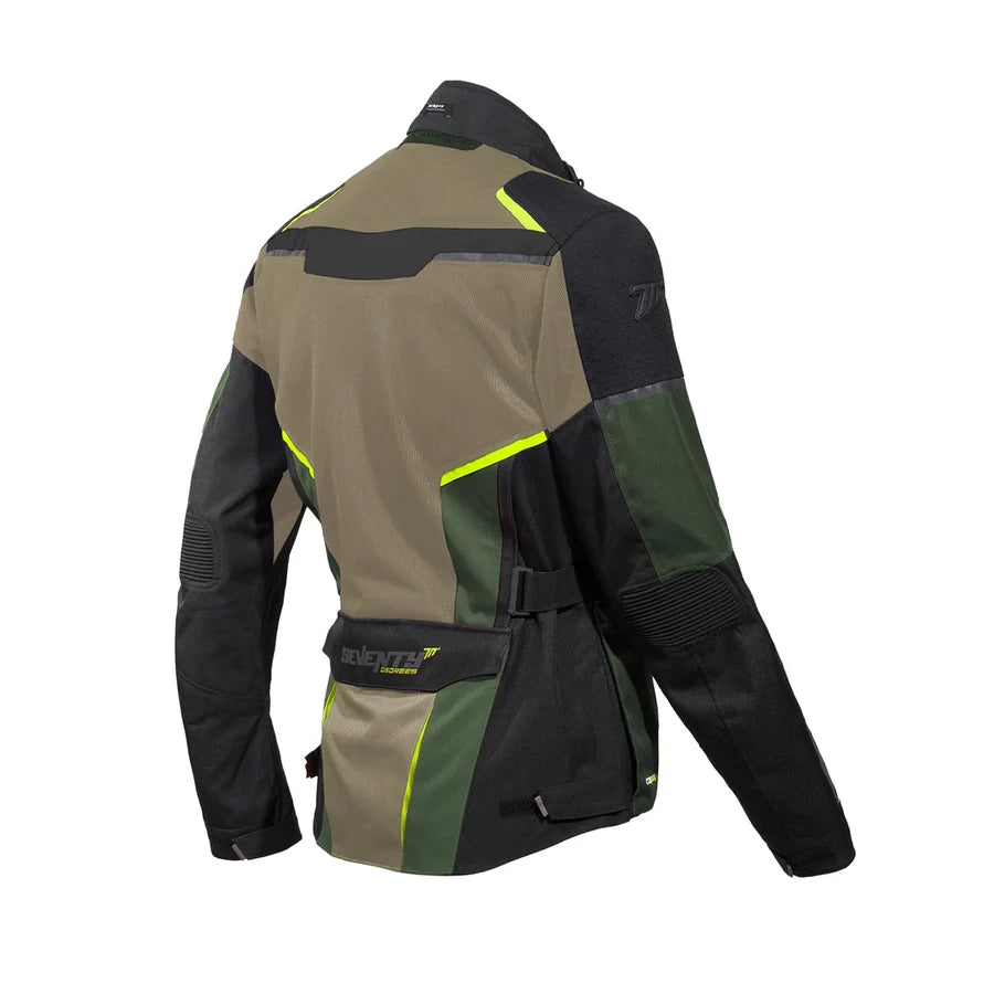 Seventy SD-Jt70 Chaqueta Atacama Para Hombre Arena/Verde/Amarillo Fluorescente