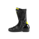 BELA - Stivali in pelle Thunder Racing Neri/Giallo Fluo