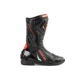 BELA - Thunder Racing Lederstiefel Schwarz/Rot