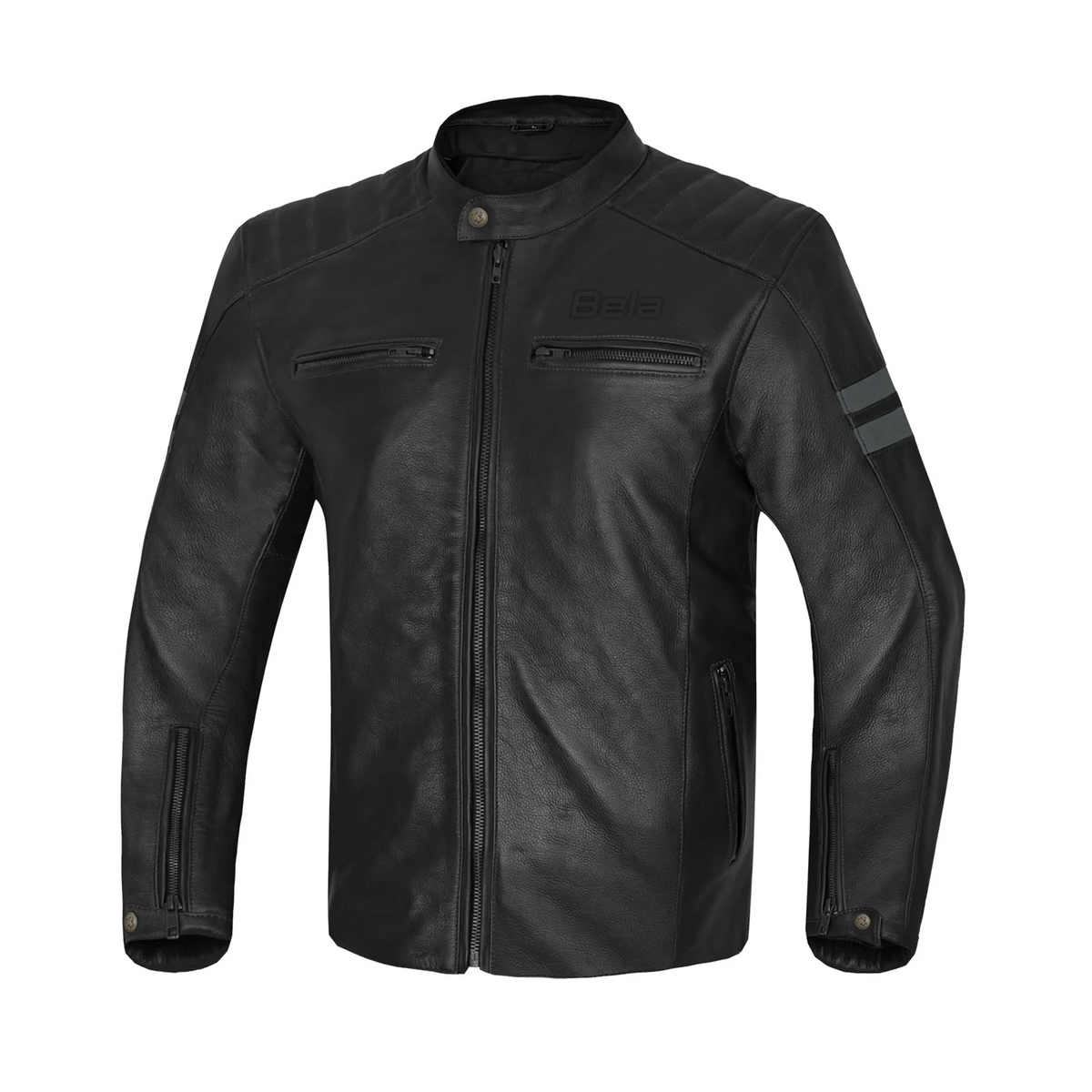 BELA - CHAQUETA PIEL STARK GRIS OSCURO/ANTRACITA