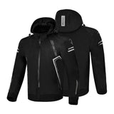 SWEAT-SHIRT MOTO SOFTSHELL POUR HOMME BELA BREEZE NOIR GRIS