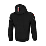 Sweat-shirt de moto softshell Bela Breeze pour homme, noir et rouge