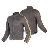 BELA - Chaqueta Piel Craft Marrón
