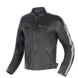 BELA - Chaqueta Piel Craft Negro
