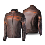 BELA - Chaqueta Piel Merlin Marrón