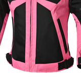 BELA - Chaqueta Textil Airy WP Lady Negro Rosa Fluor