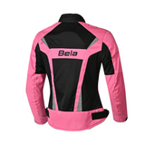BELA - Chaqueta Textil Airy WP Lady Negro Rosa Fluor