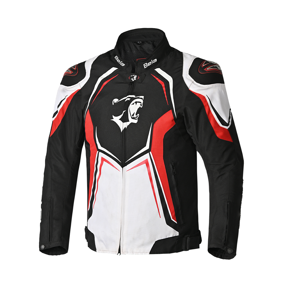 BELA Chaser Textiljacke Schwarz Weiß Rot