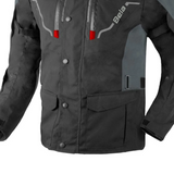 BELA - Veste textile Nordic 4 Noir/Gris/Rouge