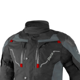 BELA - Veste textile Nordic 4 Noir/Gris/Rouge