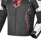 BELA - Panther Textiljacke Schwarz Weiß Rot
