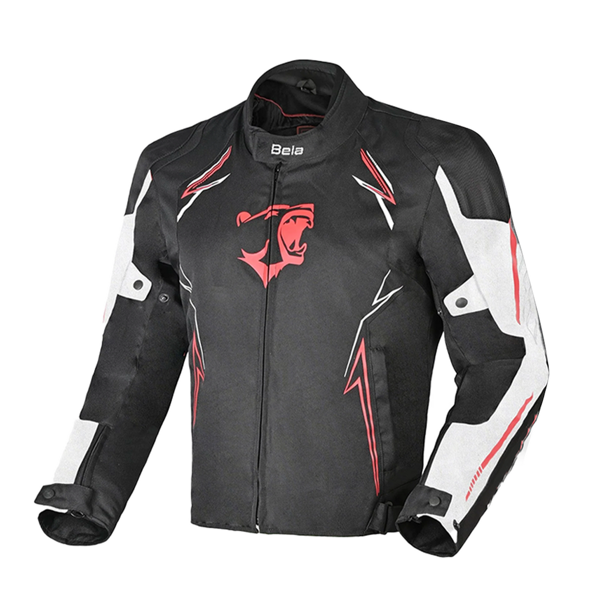 BELA - Panther Textiljacke Schwarz Weiß Rot
