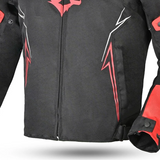 BELA - Panther Textiljacke Schwarz/Rot