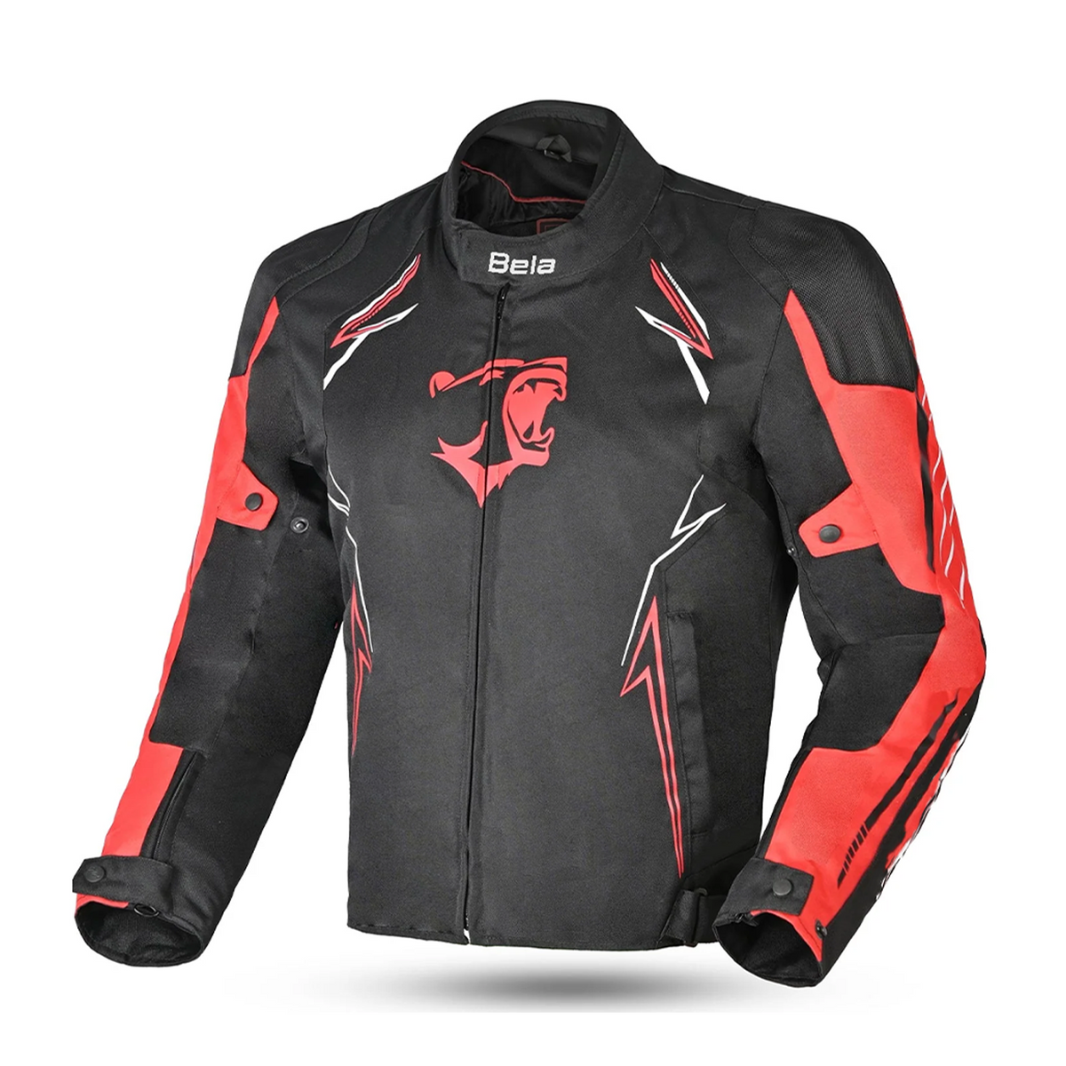 BELA - Panther Textiljacke Schwarz/Rot