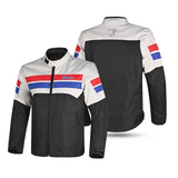 BELA - Tark Textiljacke Schwarz/Eis/Rot/Blau