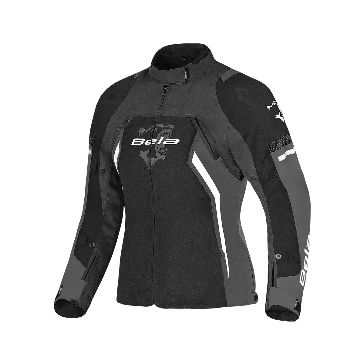 BELA ELANUR DAMEN MOTORRADJACKE SCHWARZ GRAU