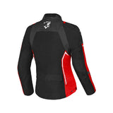 BELA ELANUR CHAQUETA DE MOTO MUJER NEGRO ANTRACITA ROJO