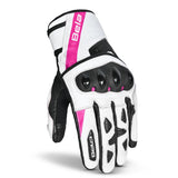 BELA - BLAST LADY LEATHER GLOVE BLACK/WHITE/PINK