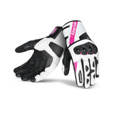 BELA - BLAST LADY LEATHER GLOVE BLACK/WHITE/PINK